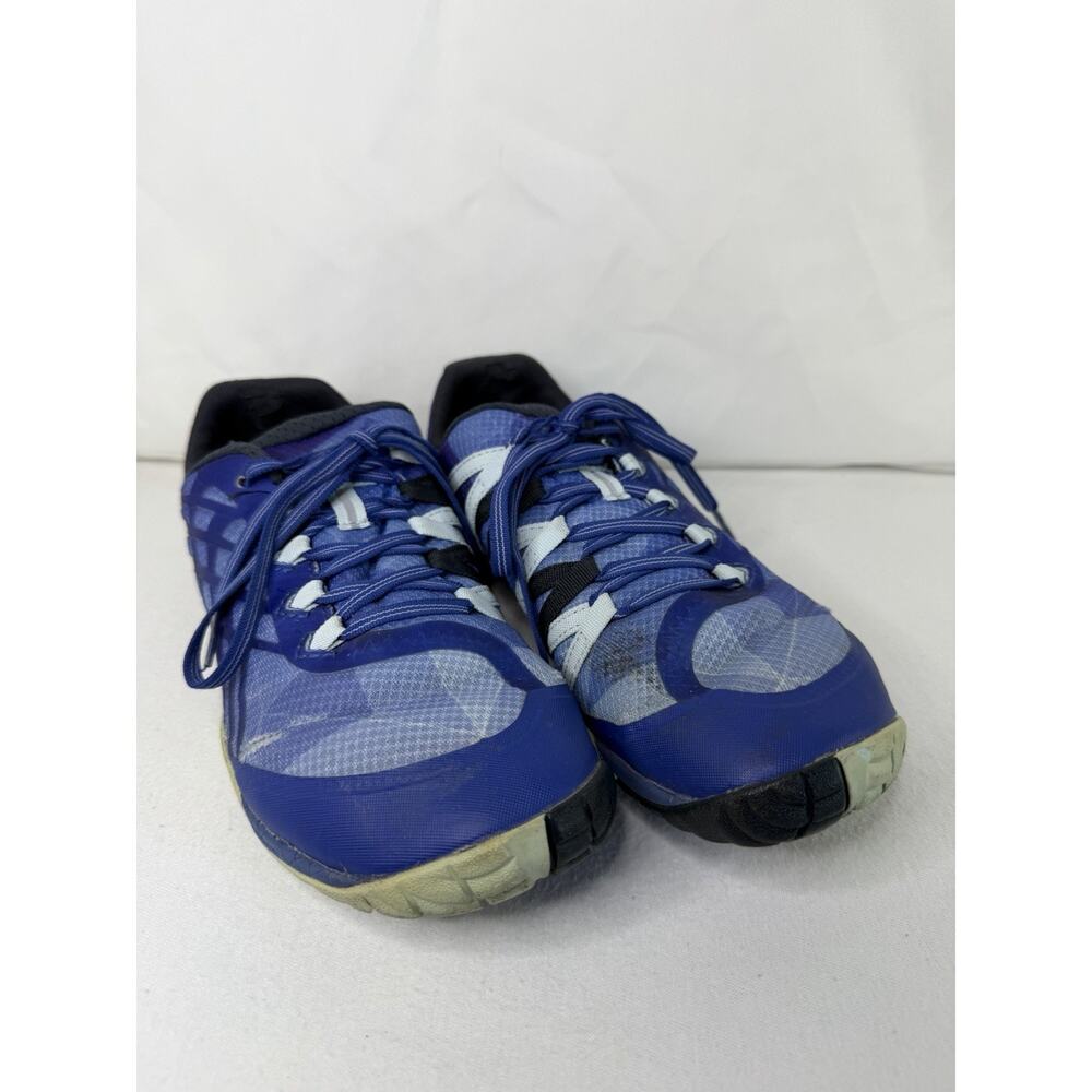 Merrell Trail Glove 4 Women 8.5 Minimalist Barefoot Running Shoes Blue Sneakers